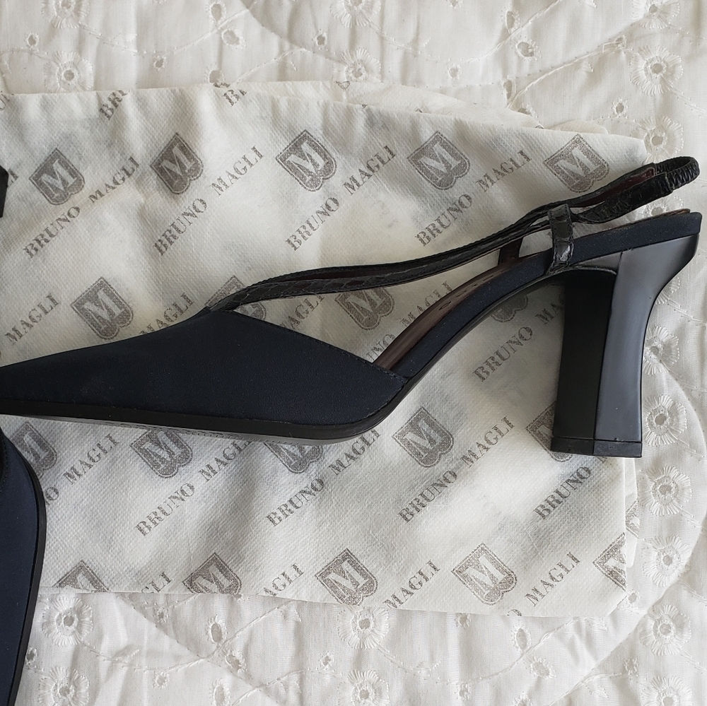 Bruno Magli Navy Blue Shoe